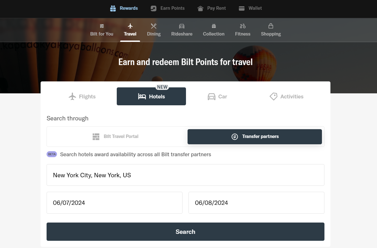 Awayz integration in Bilt