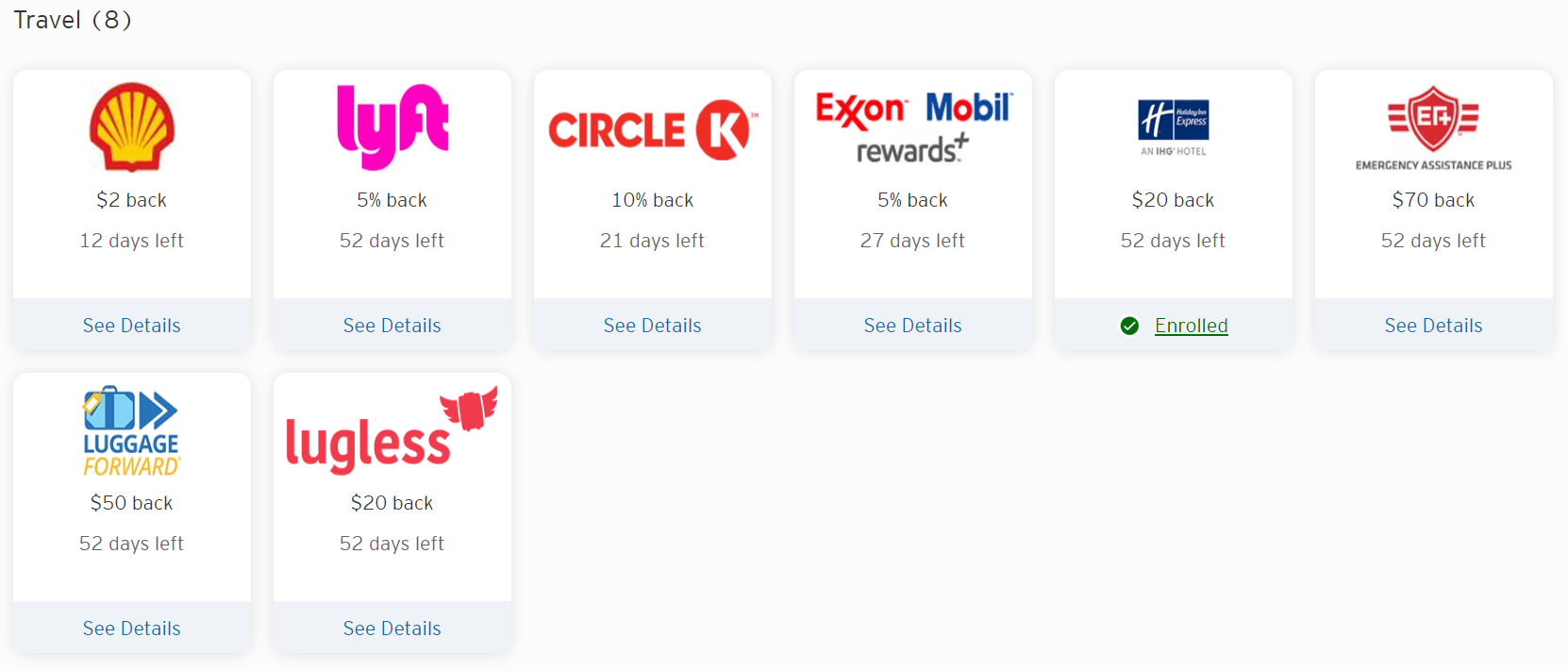 Citi Merchant Offers for travel