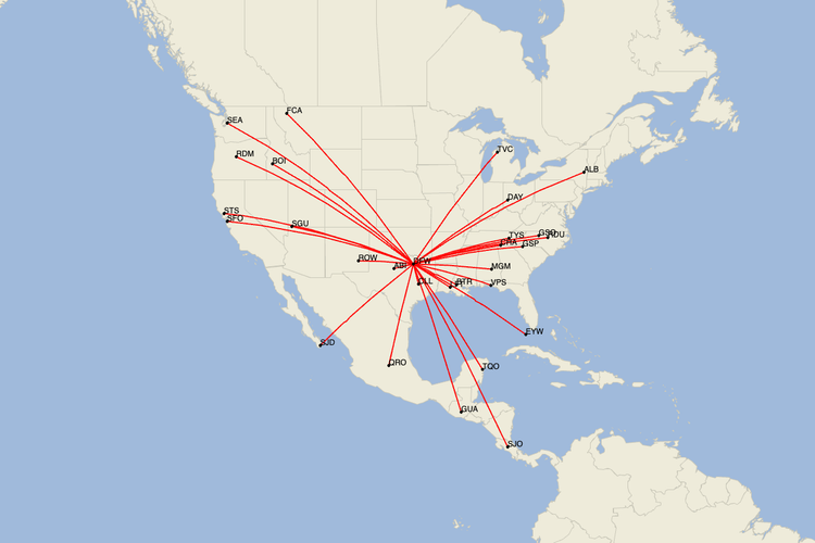 Thirty Expanded American unveils 30 expanded routes in largest-ever schedule from DFW ...