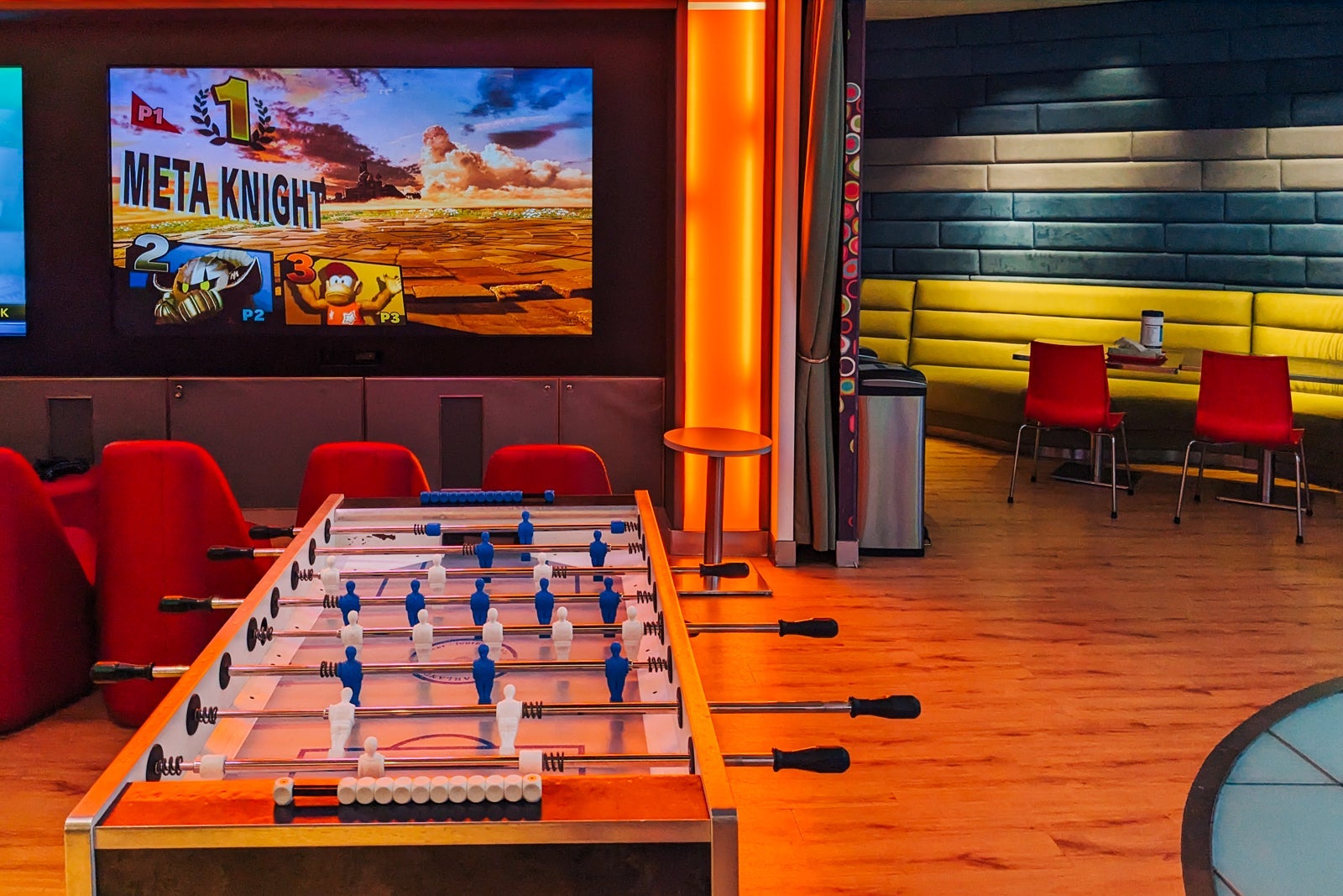 A game room on board the Disney Dream