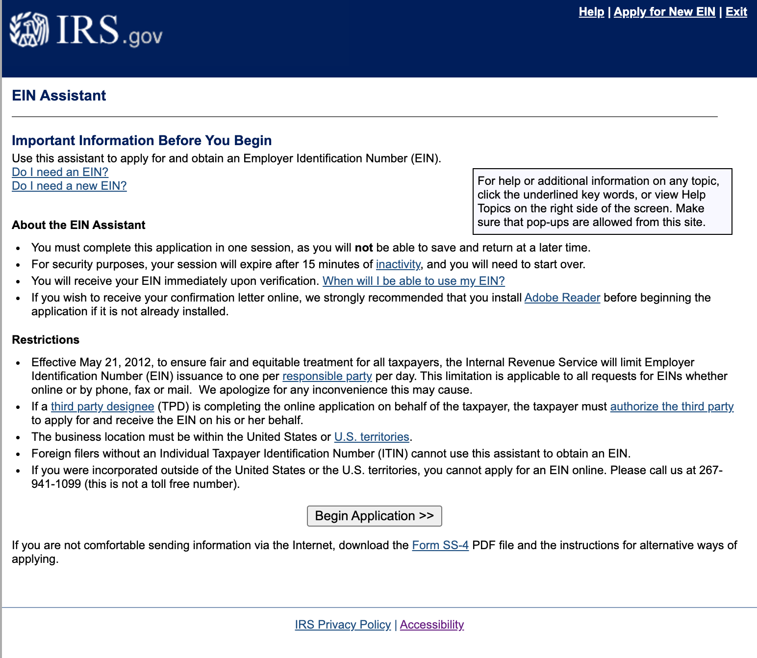 irs website