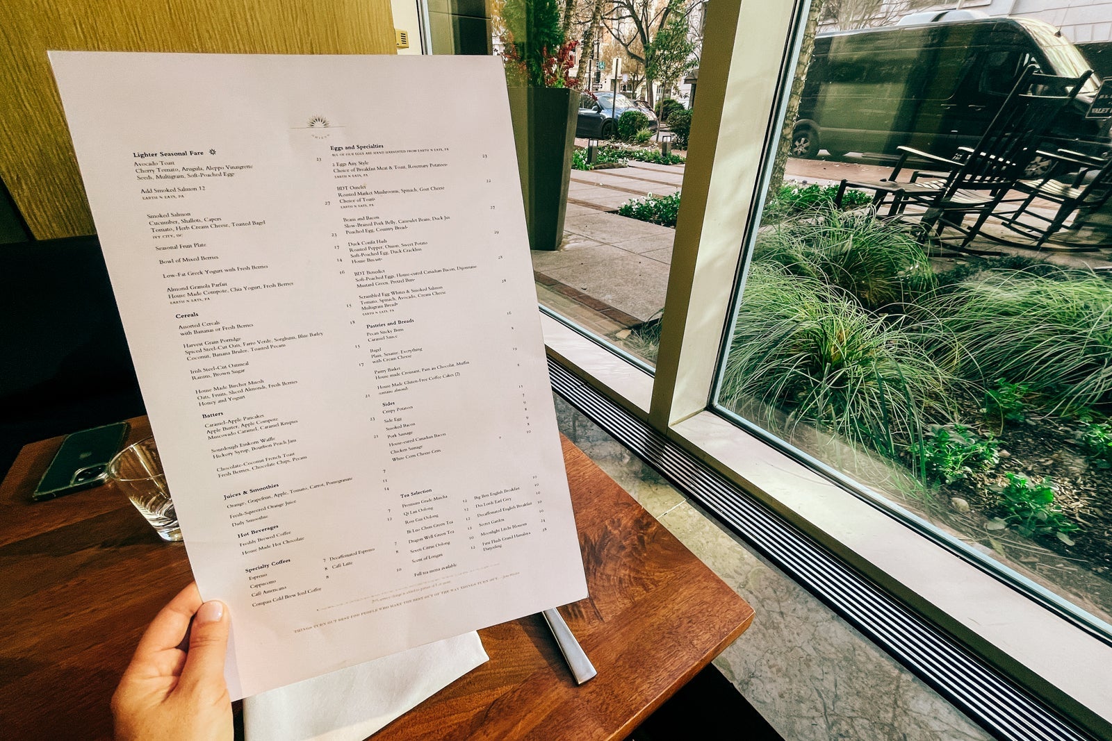 Breakfast at Park Hyatt Washington DC