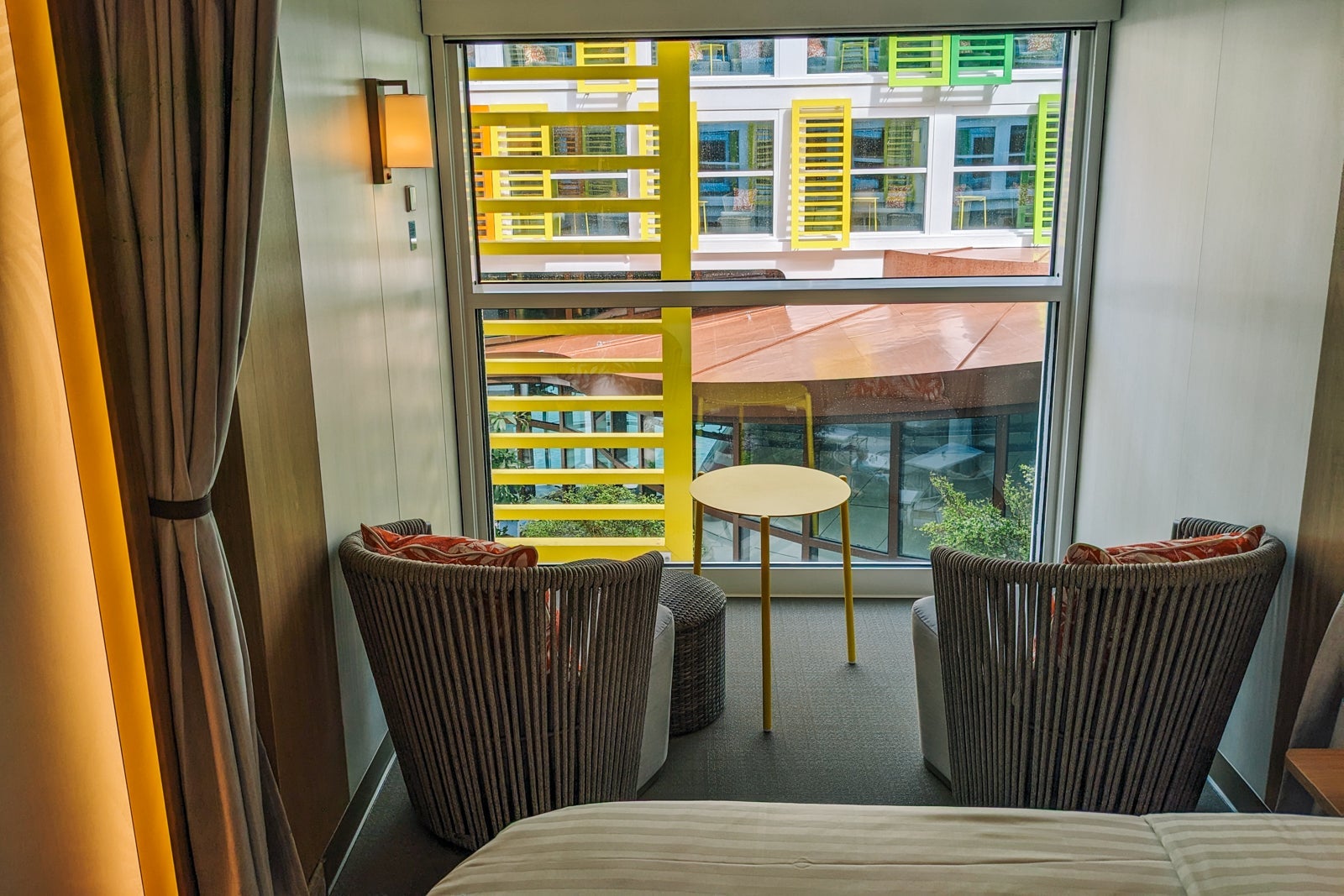 Infinite balcony cabin.