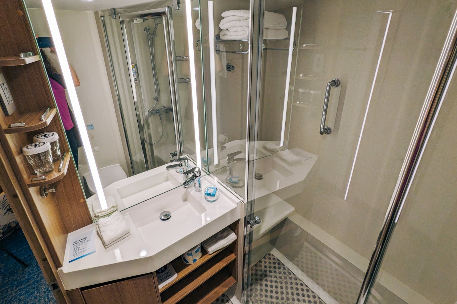 Icon of the Seas cabin bathroom