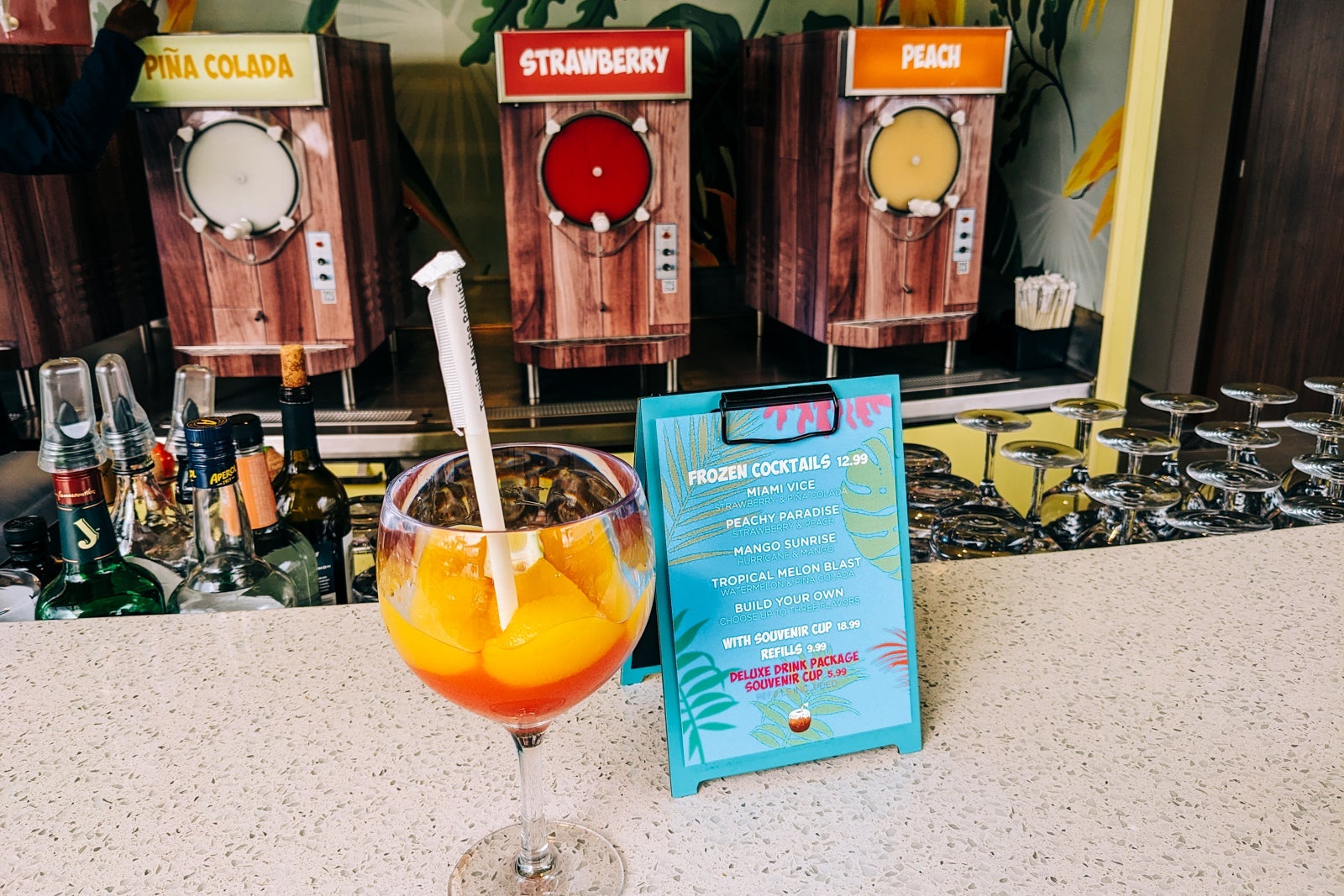 Swim & Tonic frozen cocktails.