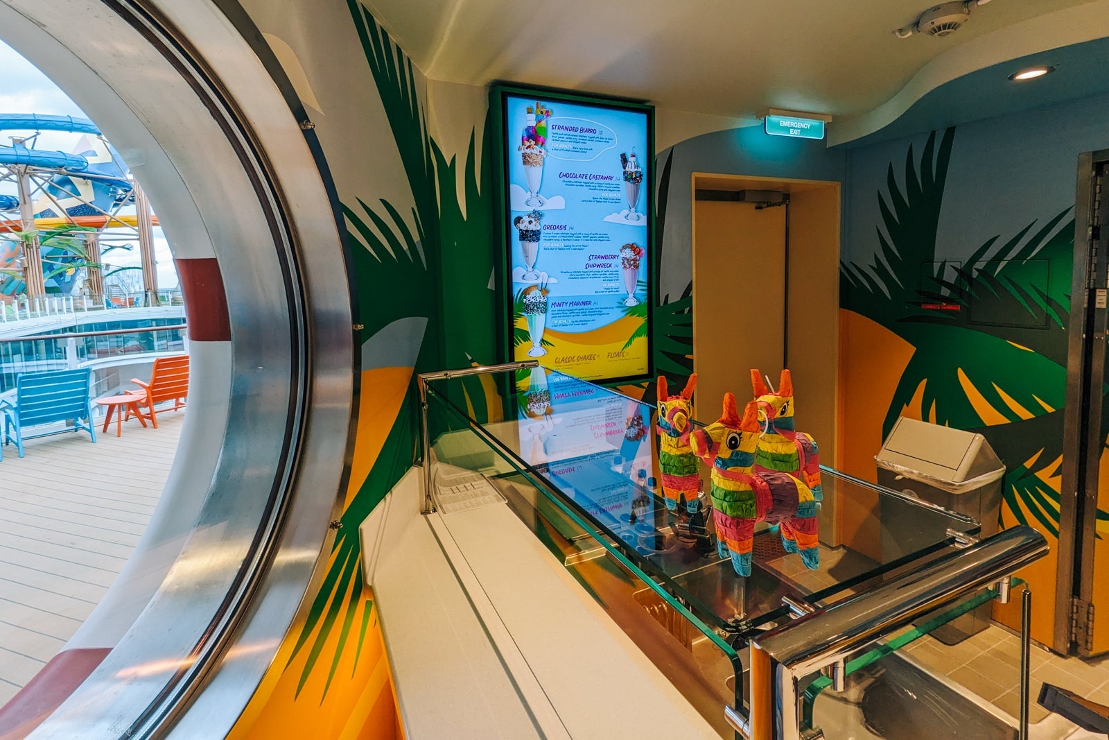 Desserted milkshake bar