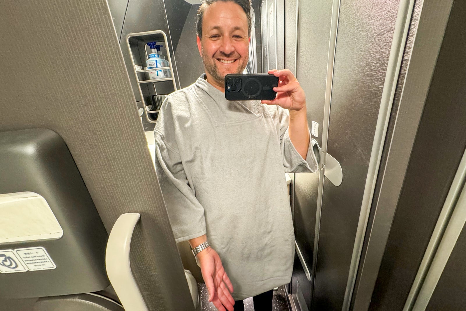 amenities on Japan Airlines Inaugural