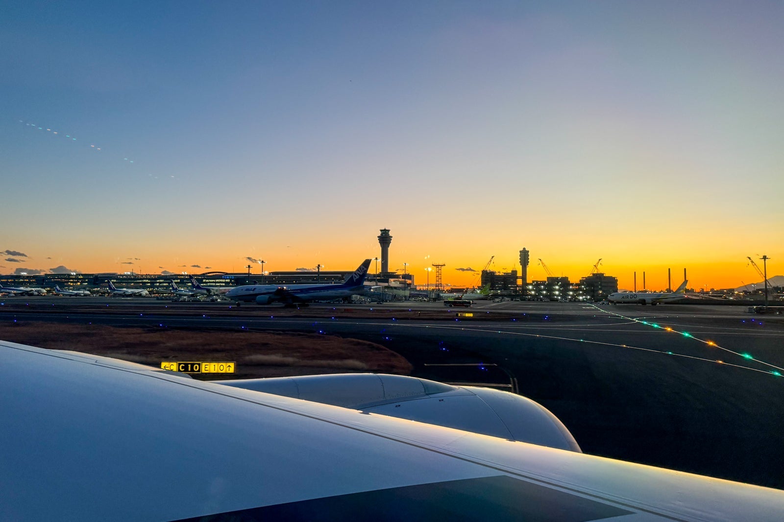 View from Japan Airlines Inaugural