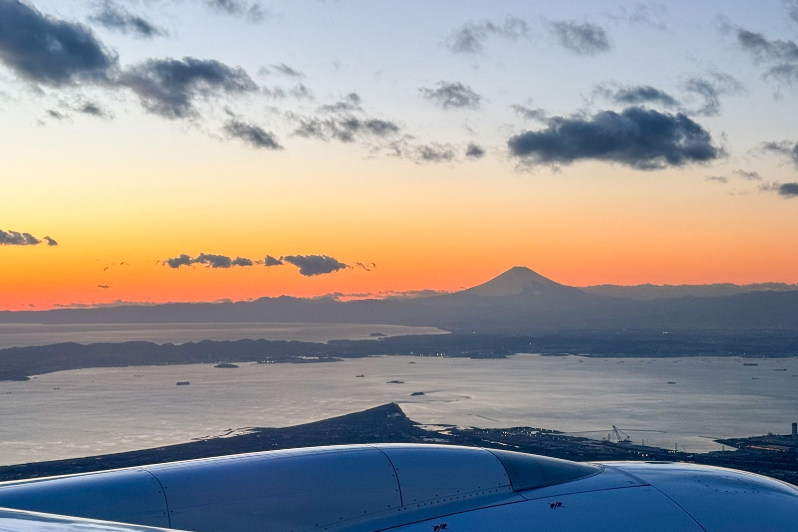 View from Japan Airlines Inaugural