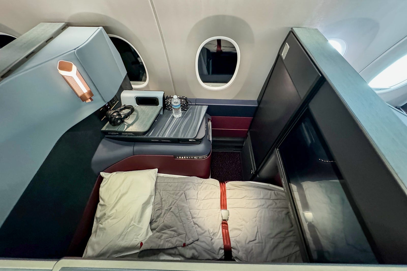 Cabin on Japan Airlines Inaugural