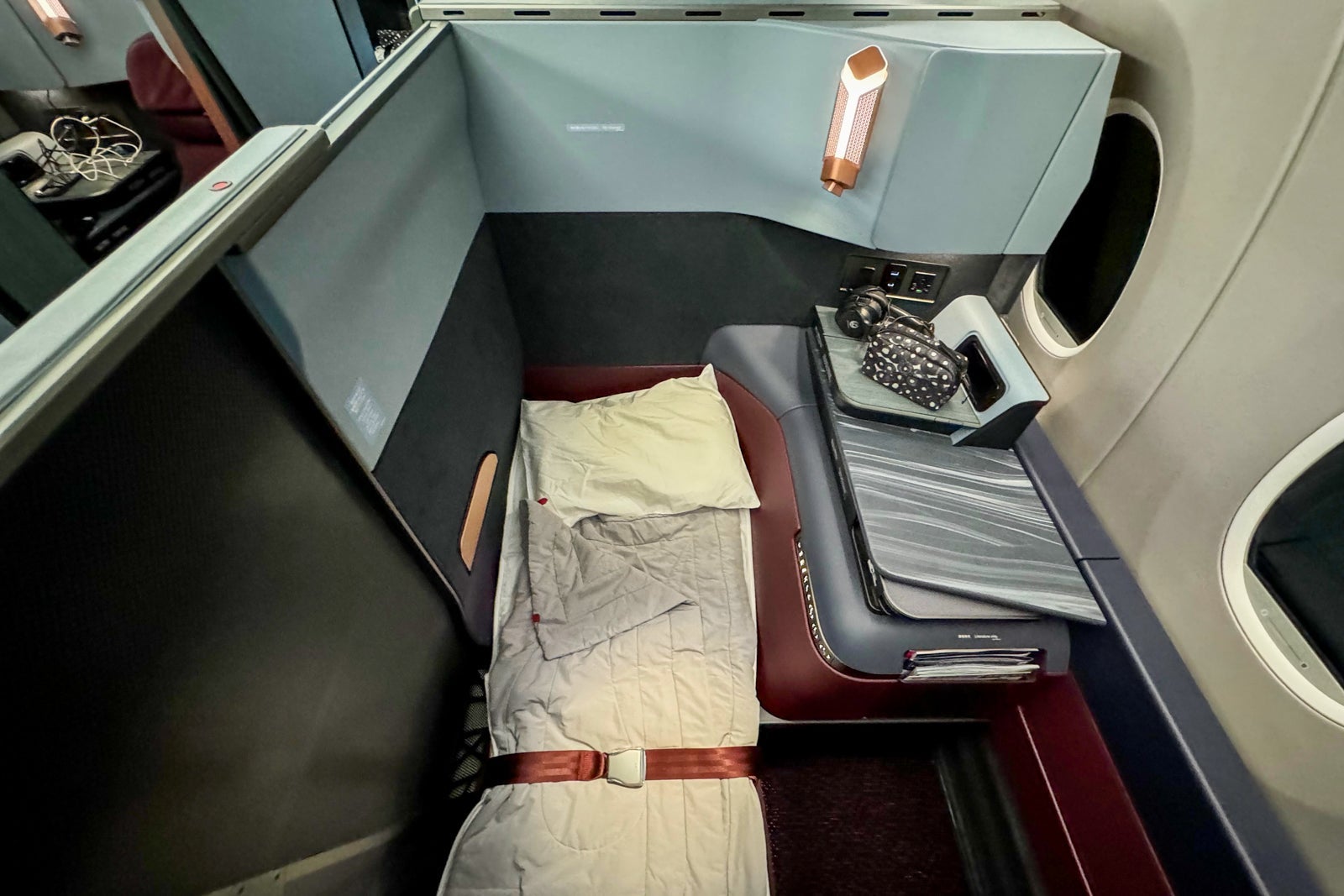 Cabin on Japan Airlines Inaugural