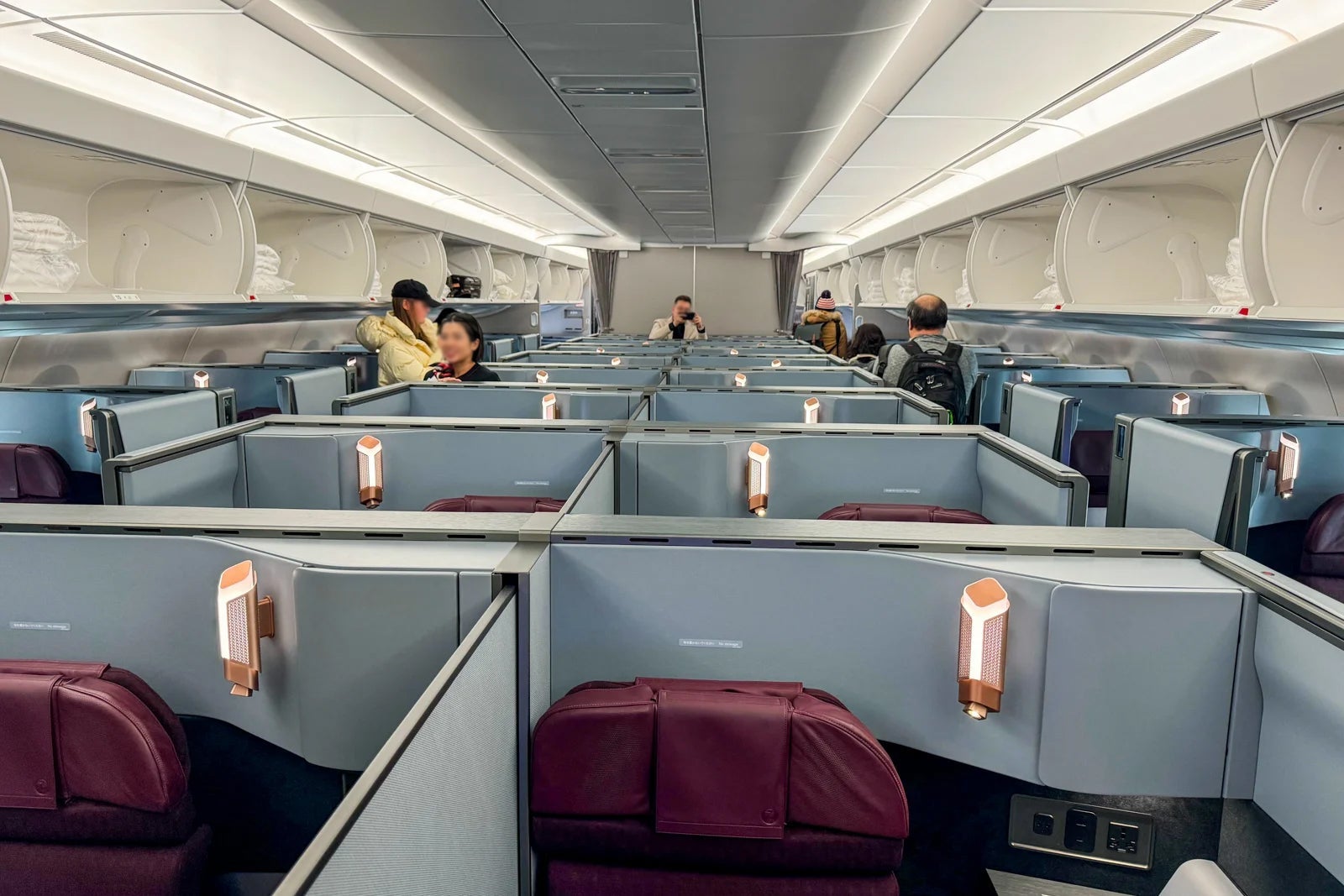 Cabin on Japan Airlines Inaugural