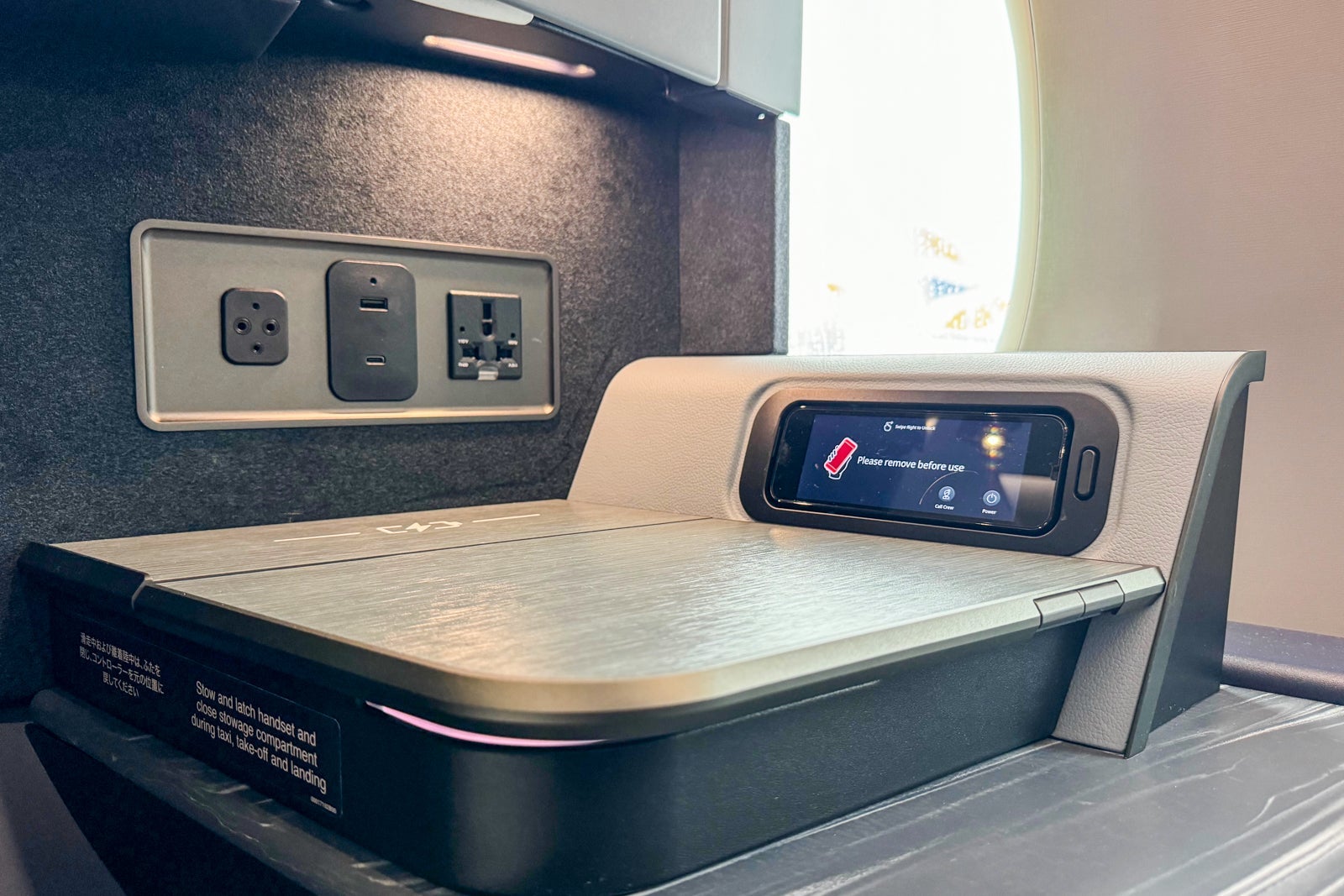 Cabin on Japan Airlines Inaugural