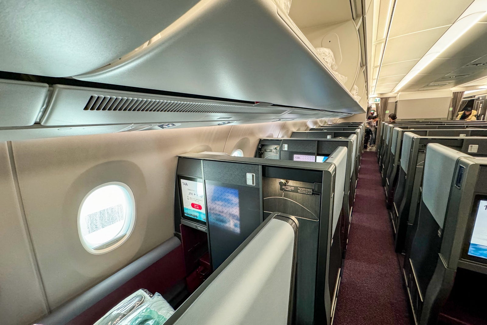 Cabin on Japan Airlines Inaugural