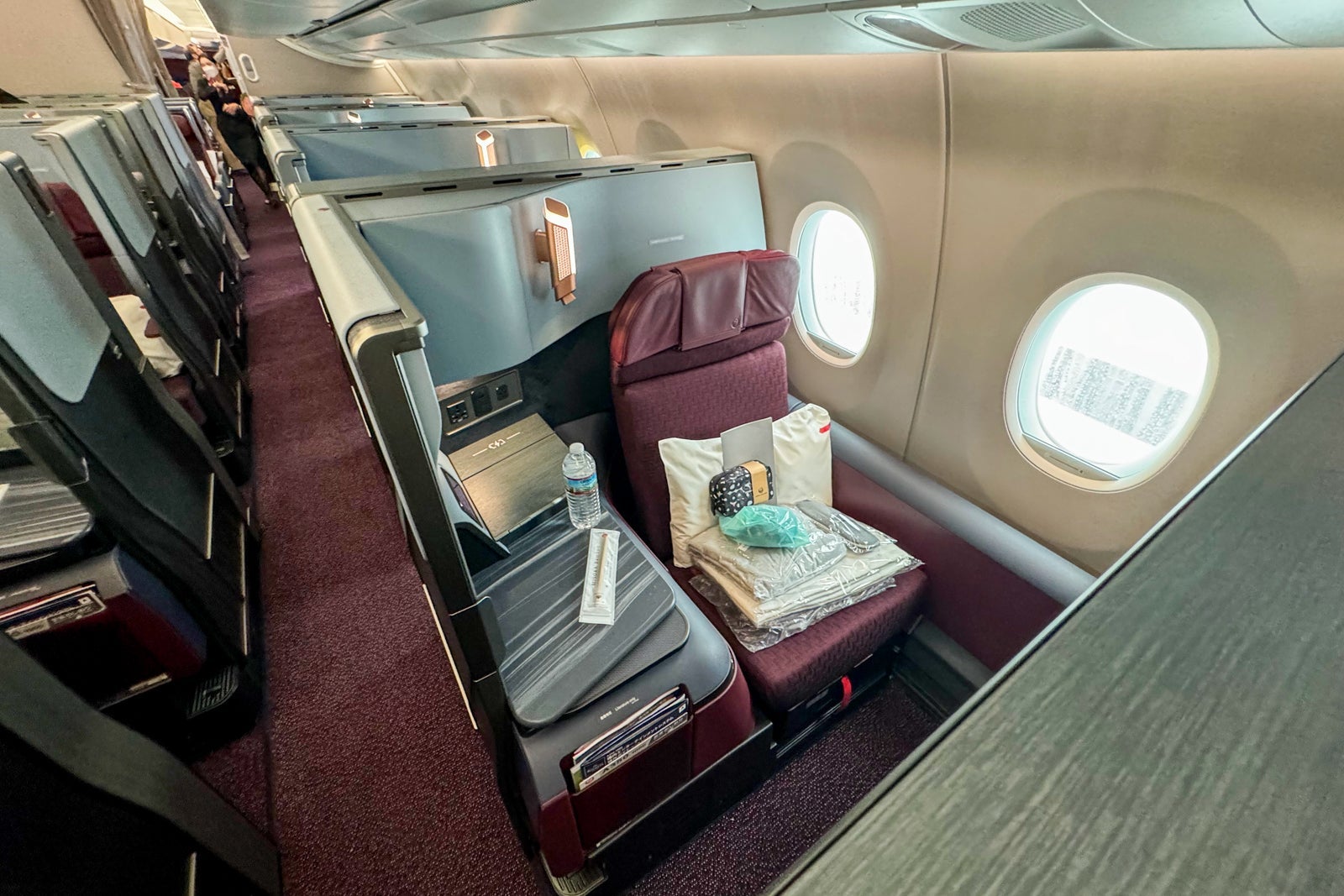 Cabin on Japan Airlines Inaugural