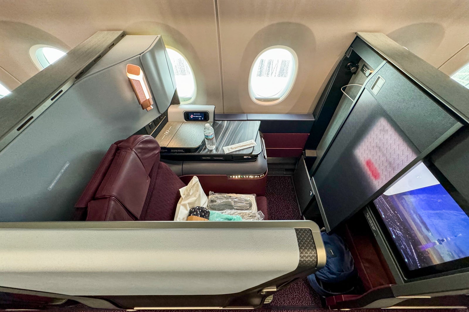 Cabin on Japan Airlines Inaugural