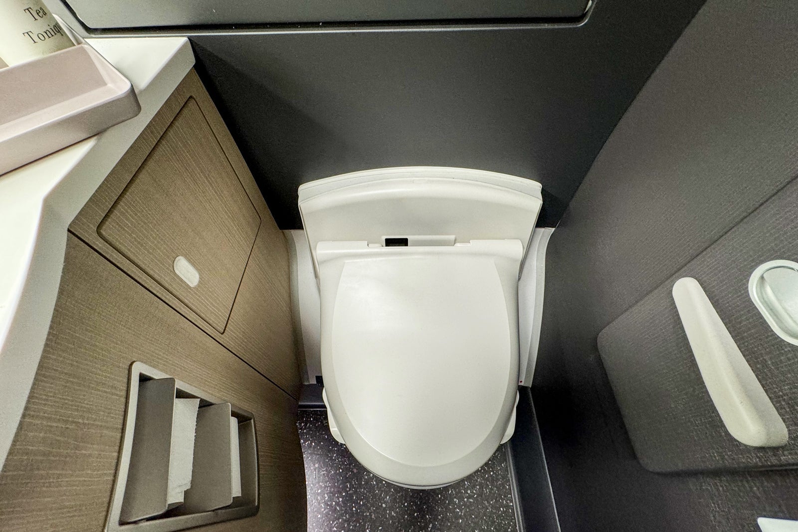 lavatory on Japan Airlines Inaugural