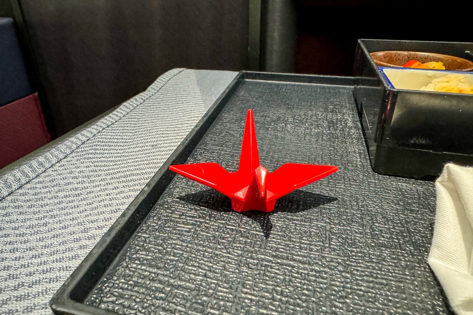 Food on Japan Airlines Inaugural