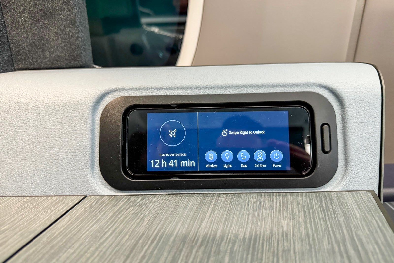 Cabin on Japan Airlines Inaugural