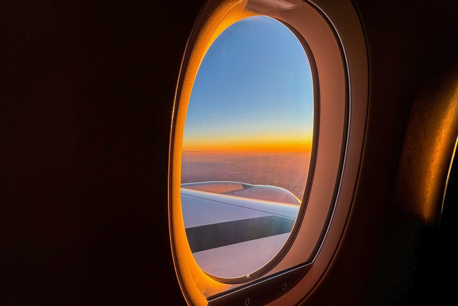 Cabin on Japan Airlines Inaugural
