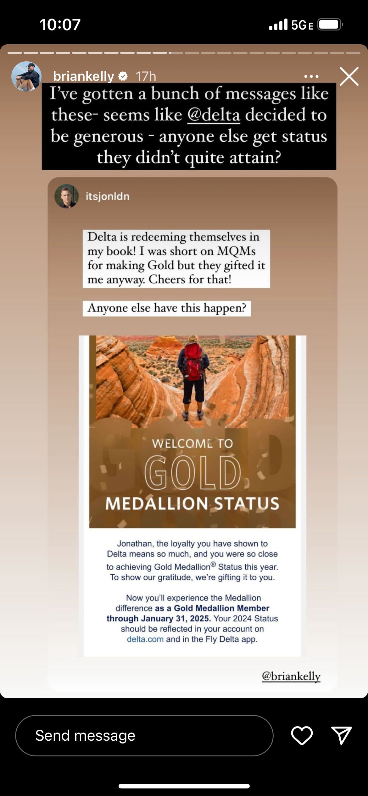 Brian Kelly Instagram Stories @briankelly. INSTAGRAM