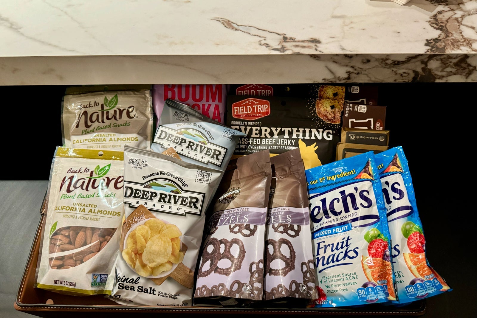 Snacks in Chase Sapphire Lounge LaGuardia LGA