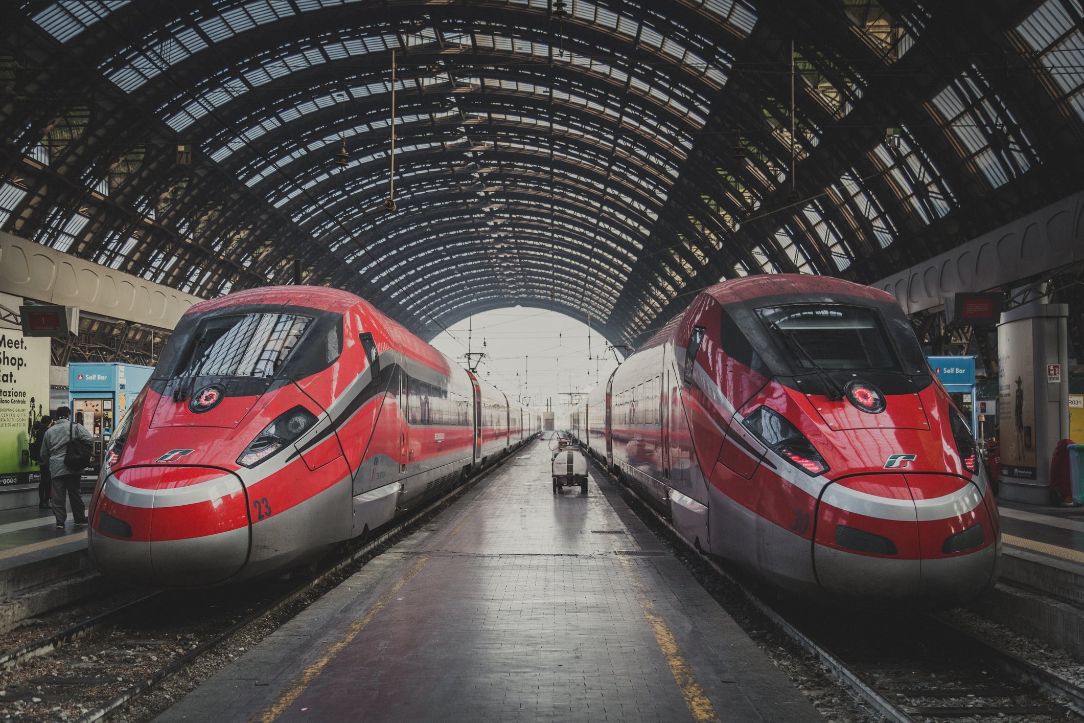 The modern trenitalia new Frecciarossa 1000 train