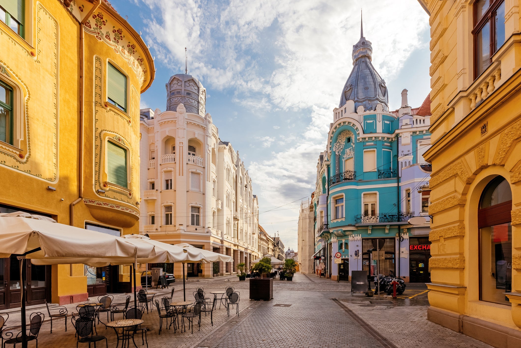 Oradea historical city center, Transylvania, Romania