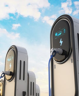 Electric car charging station