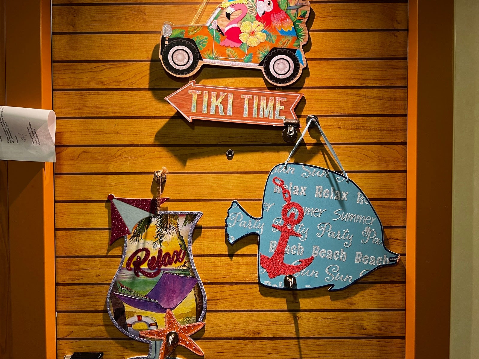 Door decorations on Carnival Sunshine