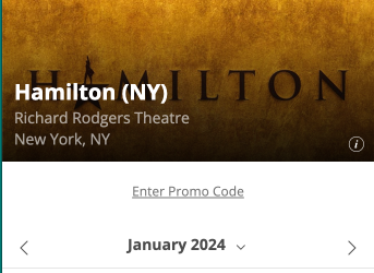 hamilton ticket