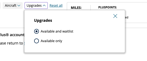 upgrades waitlist