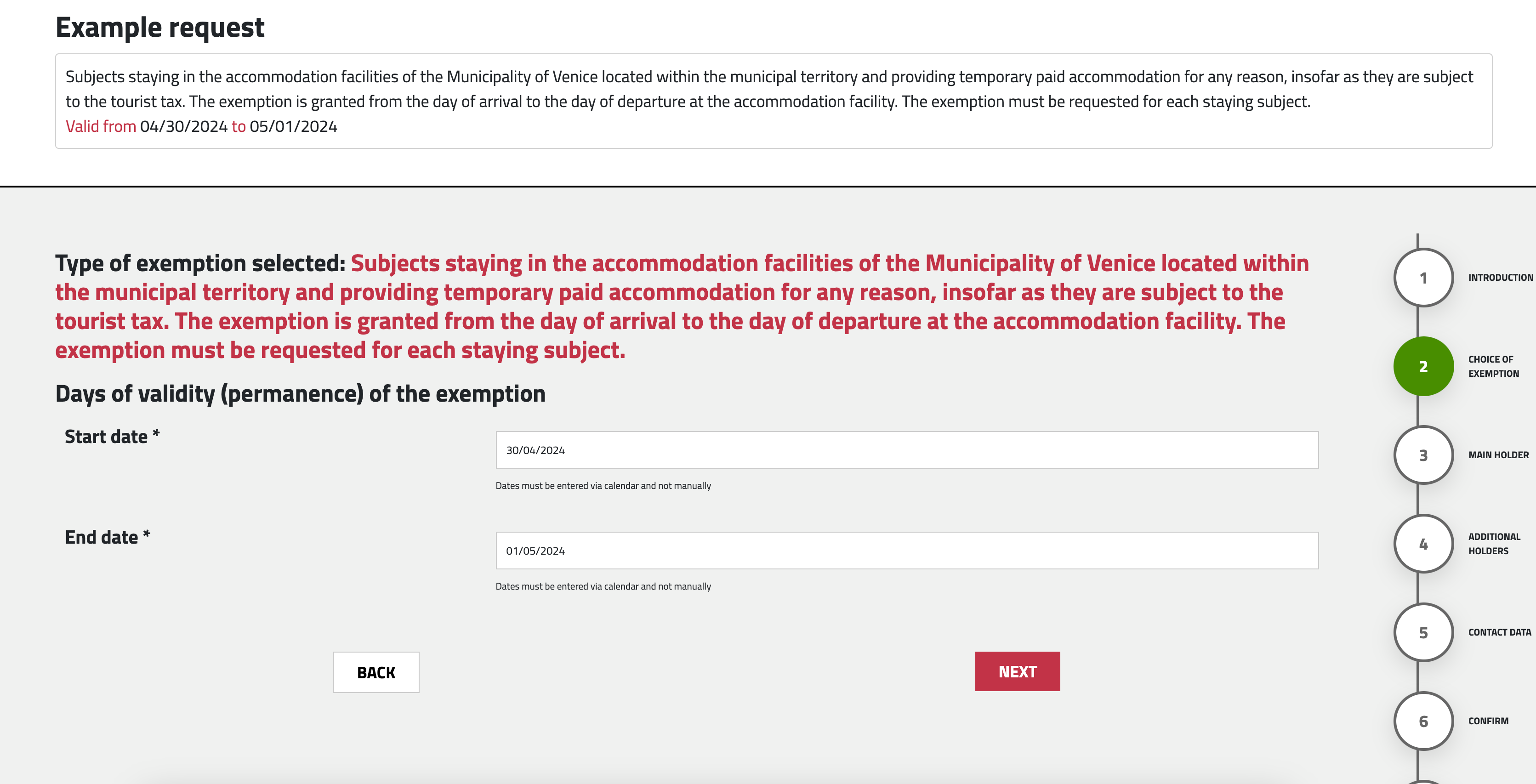 venice access fee site