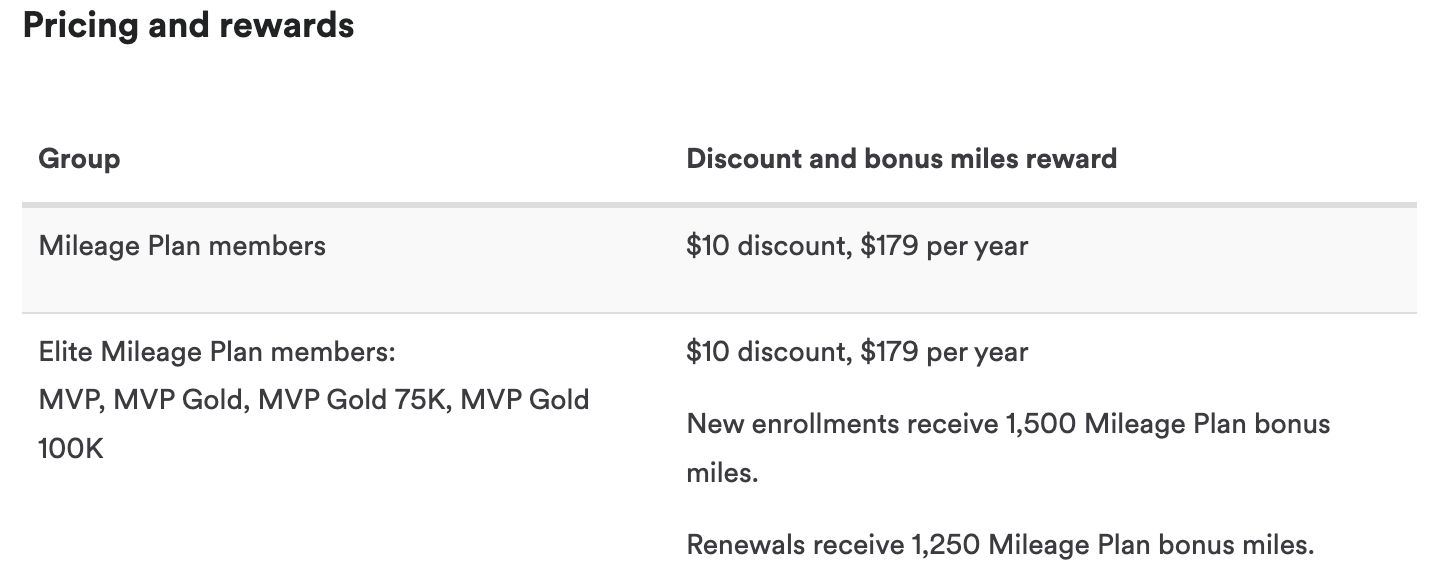Alaska Airines Clear pricing