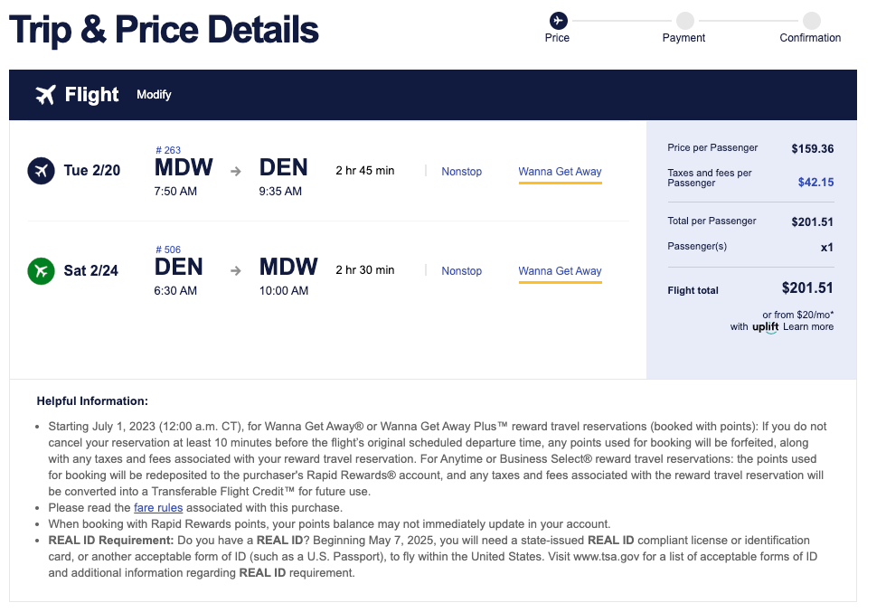 Flight deals Southwest