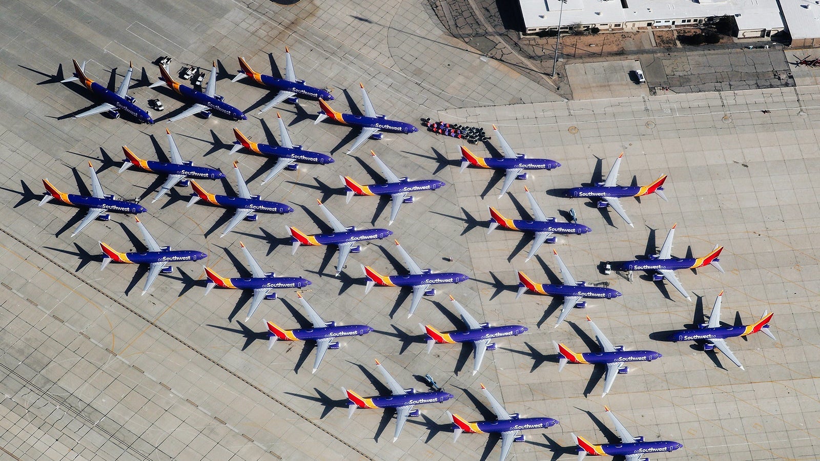 Southwest Parks Grounded Boeing 737 MAX Planes At Remote California Airport