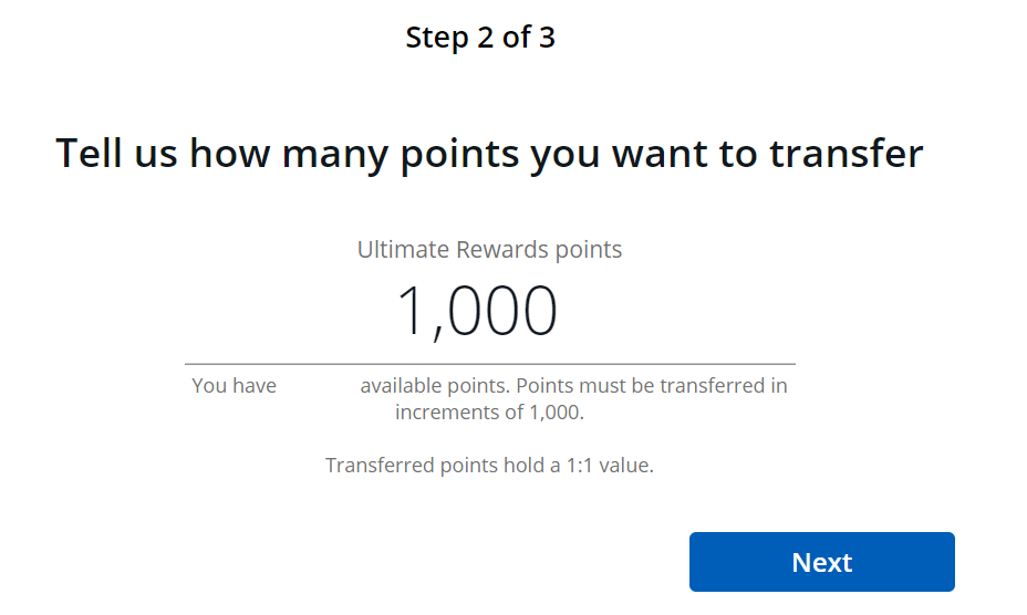 Transfer Chase points to IHG