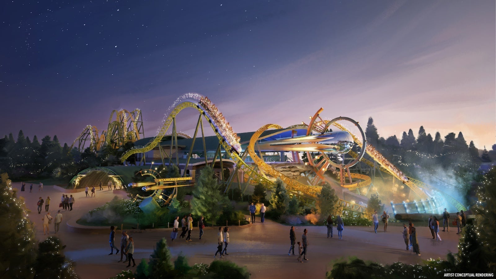 artist rendering of Starfall Racers