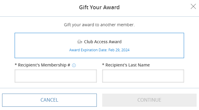 Hyatt club access awards