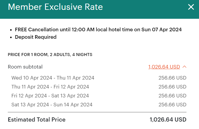 Iberostar paid rate