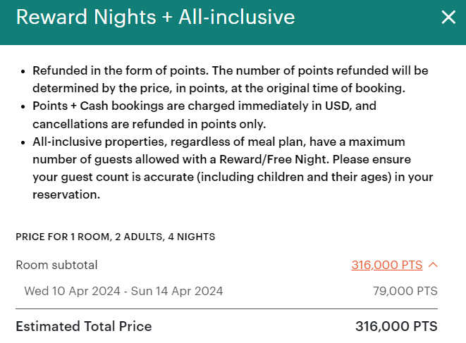 Iberostar points rate