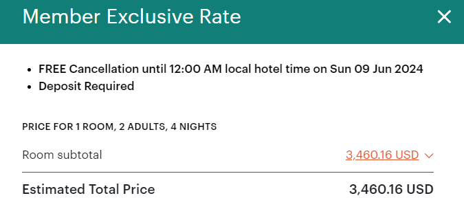 Iberostar paid rate