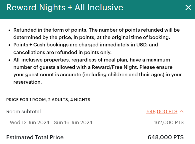 Iberostar points rate