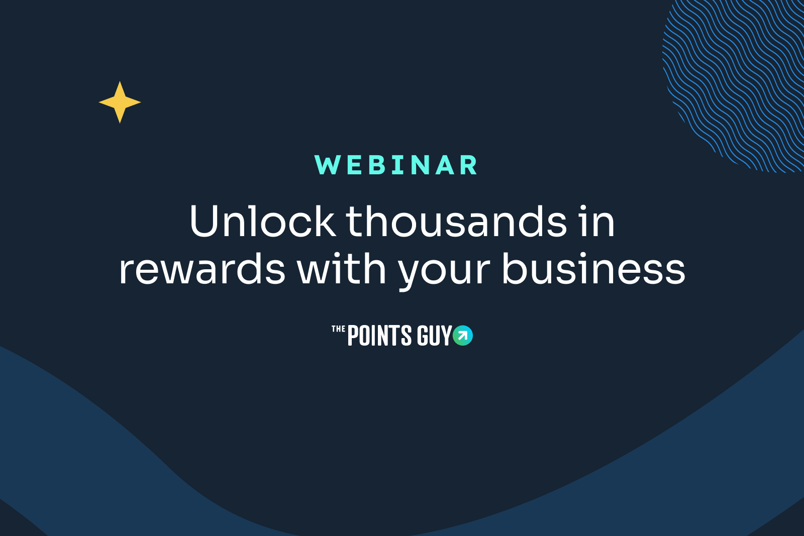 A featured image promoting TPG's webinar on business credit cards