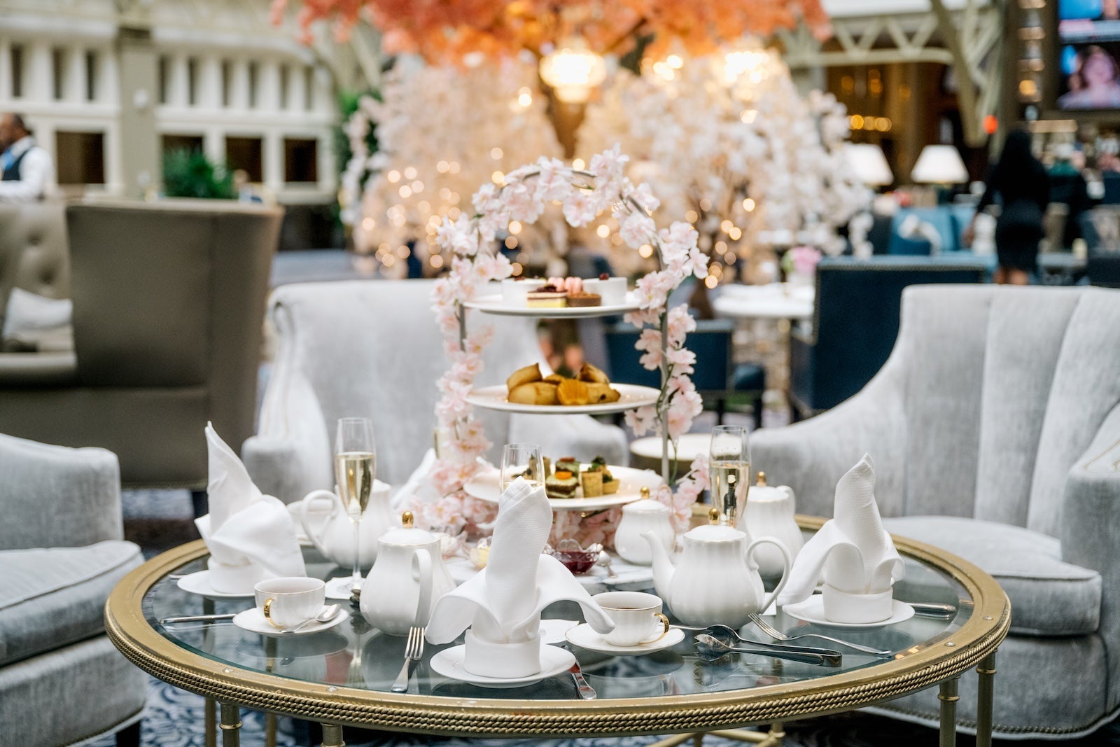 high tea at the Waldorf Astoria