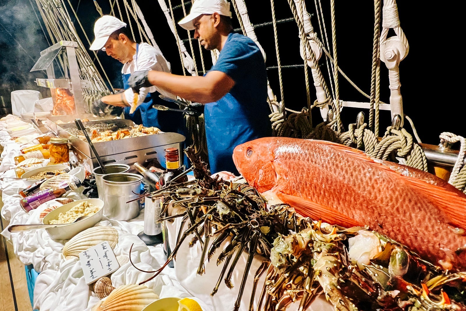 Sea Cloud Spirit Lido buffet