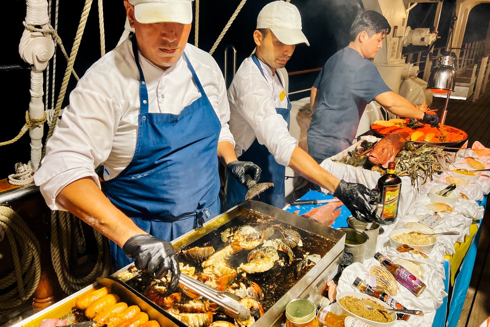 Sea Cloud Spirit Lido buffet