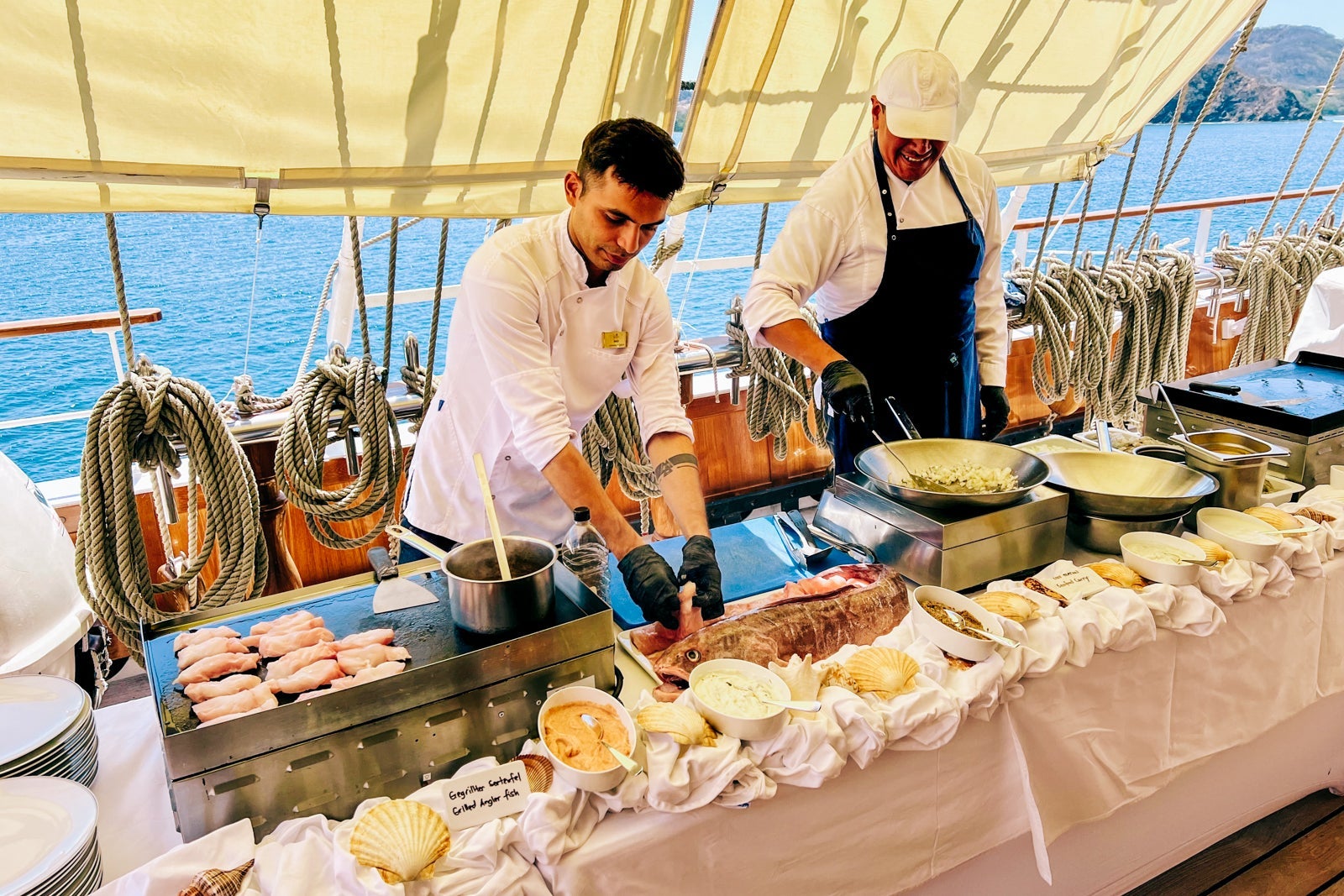 Sea Cloud Spirit Lido buffet