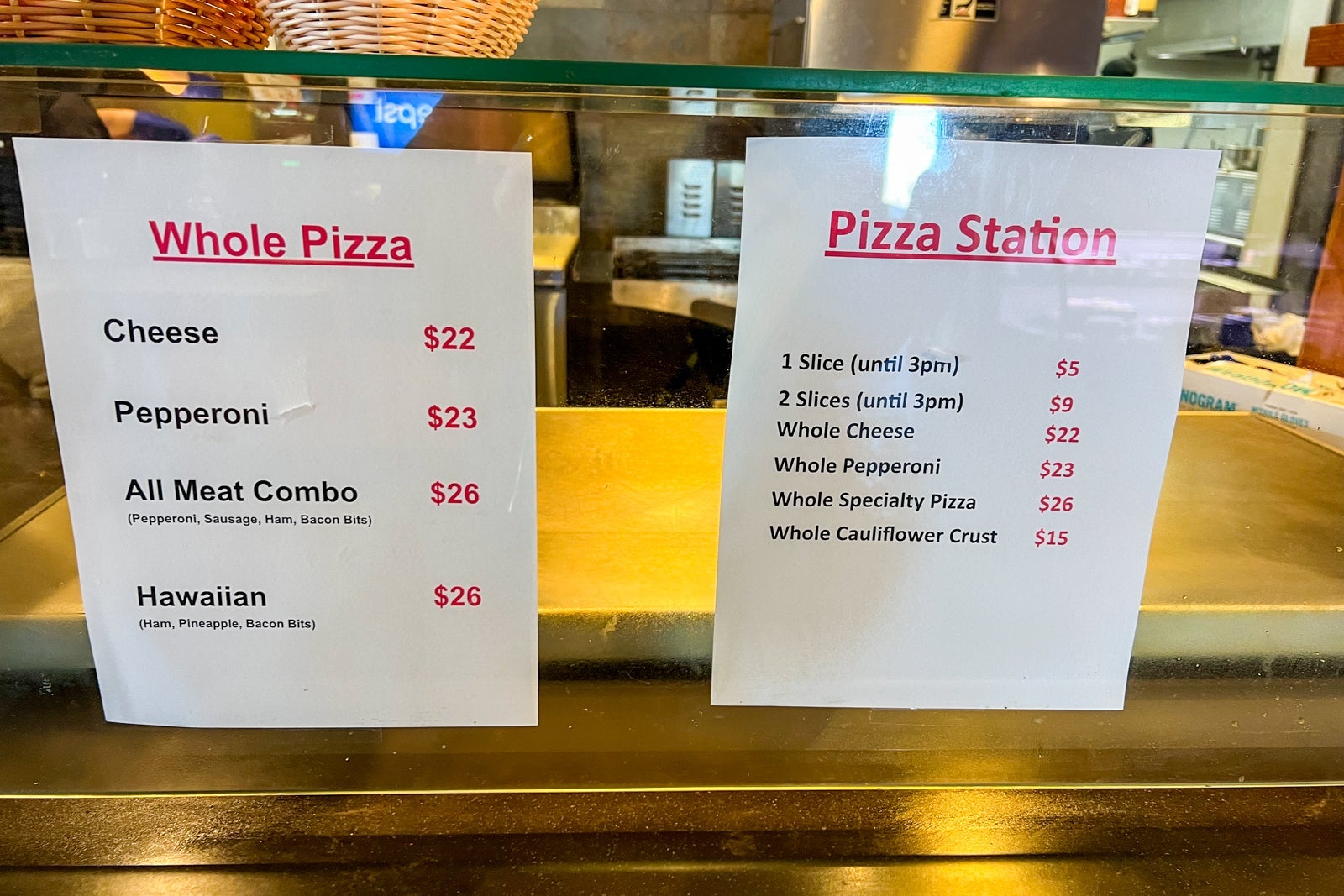 Brian Head menu