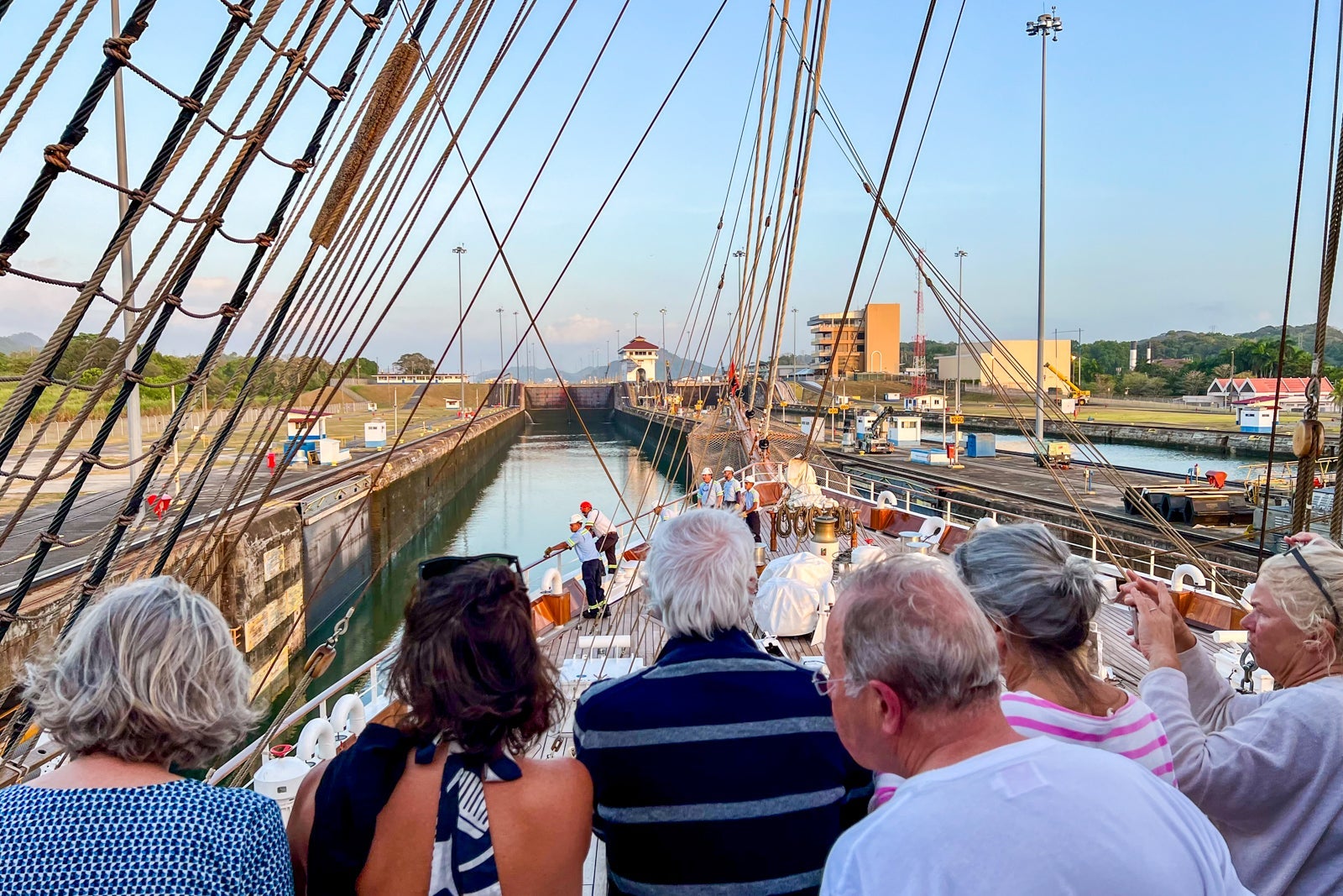 Sea Cloud Spirit in the Panama Canal